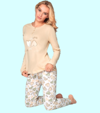 PIGIAMA SERAFINO DONNA M/L LVF651247 Tellini S.r.l. Ingrosso Abbigliamento